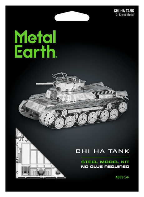 Металлический 3D конструктор "Танк Chi Ha", Metal Earth, MMS202 - изображение 7