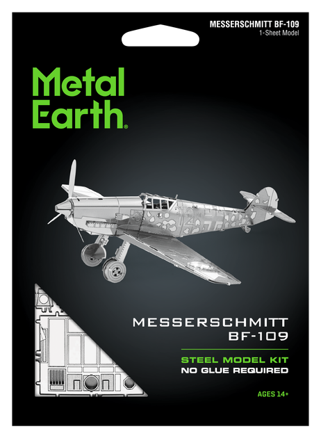 Металлический 3D конструктор "Истребитель Messerschmitt Bf.109" - Фото 7 Металлический 3D конструктор "Истребитель Messerschmitt Bf.109" - изображение 7