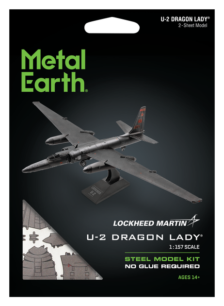 Металевий 3D конструктор "Американський літак-розвідник U-2 Dragon Lady" - Фото 7 Металевий 3D конструктор "Американський літак-розвідник U-2 Dragon Lady" - зображення 7