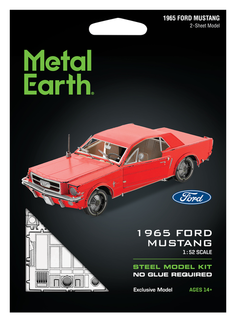 Металлический 3D конструктор Metal Earth "1965 Ford Mustang Coupe Red" (MMS056C) - Фото 9 Металлический 3D конструктор Metal Earth "1965 Ford Mustang Coupe Red" (MMS056C) - изображение 9