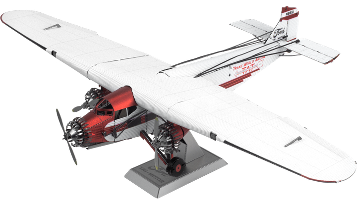 Металевий 3D конструктор "Літак Ford Trimotor" - Фото 1 Металевий 3D конструктор "Літак Ford Trimotor" - зображення 1