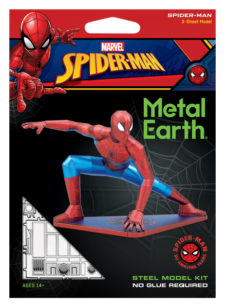 Металлический 3D конструктор "Spider Man", Metal Earth, MMS474 - Фото 7 Металлический 3D конструктор "Spider Man", Metal Earth, MMS474 - изображение 7