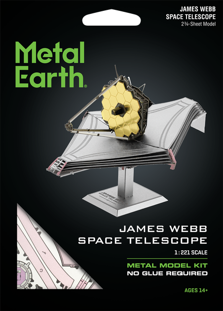 Металлический 3D конструктор "Космический телескоп "Джеймс Уэ́бб"", Metal Earth, MMS497 - изображение 7