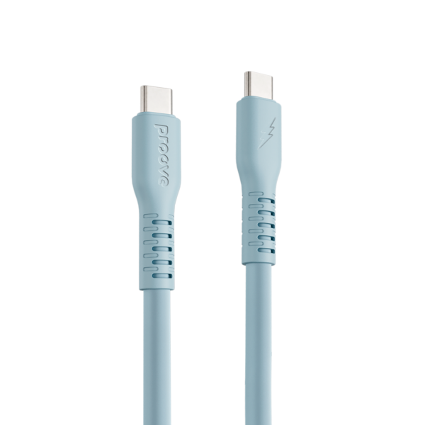 Кабель Proove Eternal Type-C to Type-C 60W (2m) Light Blue - изображение 3