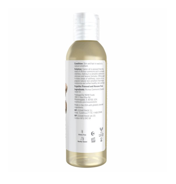 Масло касторовое Now Foods Castor Oil 118 ml (1086-100-66-4799148-20) - Фото 2 Масло касторовое Now Foods Castor Oil 118 ml (1086-100-66-4799148-20) - изображение 2