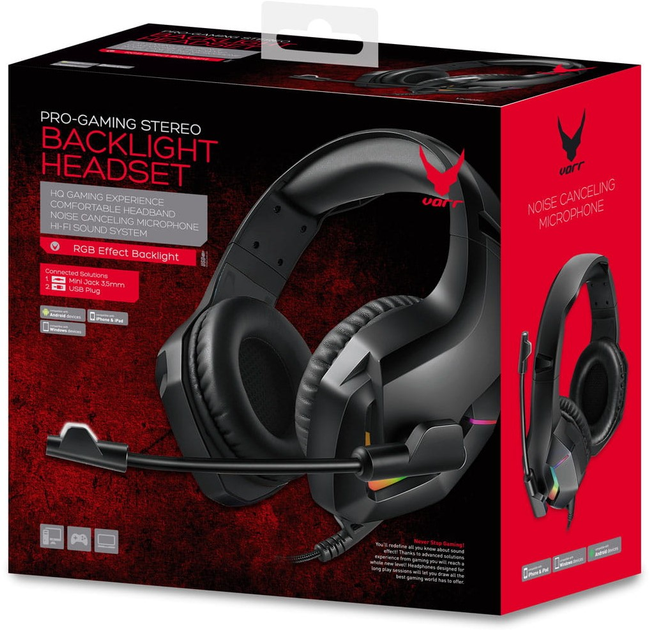 Słuchawki VARR VH8050 Black (5907595455619) - obraz 7