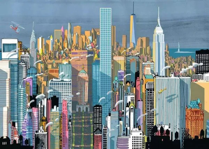 Puzzle Ravensburger Jestem Nowym Jorkiem 70 x 50 cm 1000 elementów (4005555007845) - obraz 2