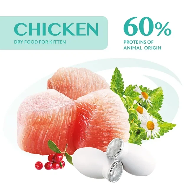 Сухой корм OPTIMEAL Super premium для Котят с Курицей 700 г ОПТИМИЛ - Фото 3 Сухой корм OPTIMEAL Super premium для Котят с Курицей 700 г ОПТИМИЛ - изображение 3