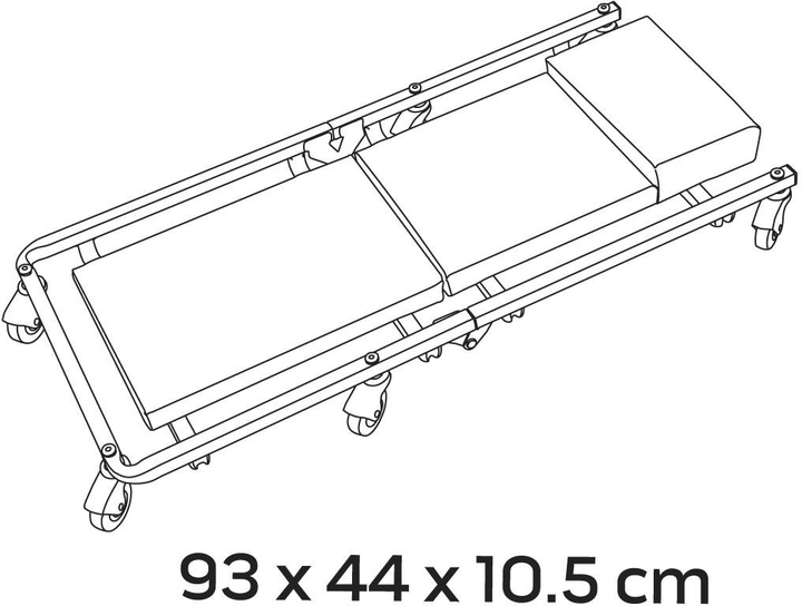 Лежак підкатний NEO Tools 930 x 440 x 105 мм 11-600 (5907558418347) - зображення 5