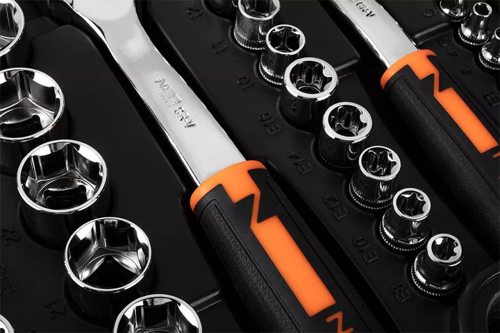Zestaw narzędzi NEO Tools 1/2" 1/4" 3/8" CrV 219 szt. 10-076 (5907558465907)   - obraz 9