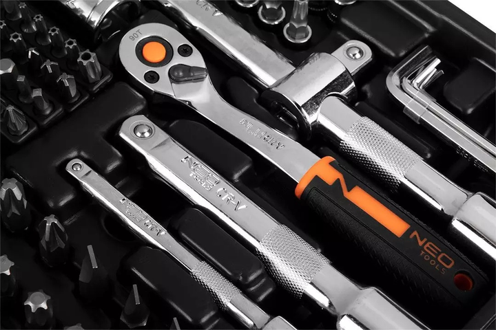 Zestaw narzędzi NEO Tools 1/2" 1/4" 3/8" CrV 219 szt. 10-076 (5907558465907)   - obraz 12