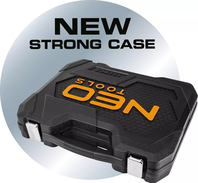 Zestaw narzędzi NEO Tools 1/2" 1/4" 3/8" CrV 219 szt. 10-076 (5907558465907)   - obraz 15