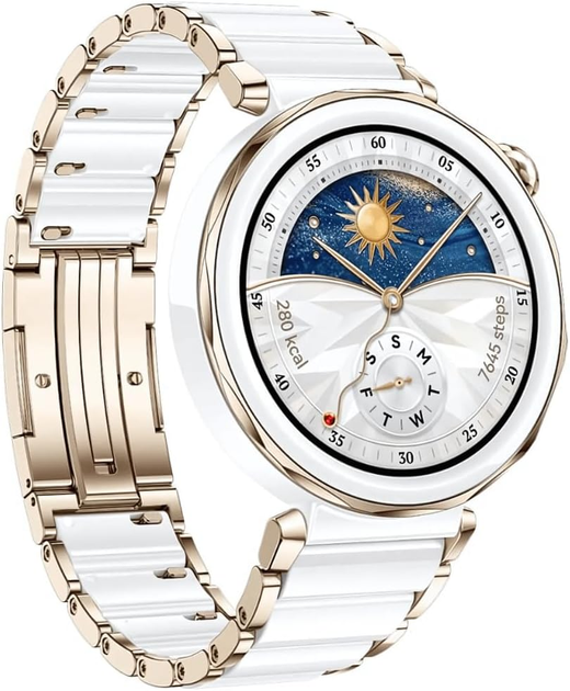 Smartwatch Huawei Watch GT 5 Pro 42mm White (Jana-B29C) - obraz 3