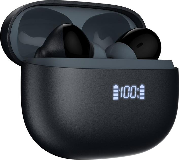 Навушники бездротові Platinet TWS ANC ENC Earphones Bluetooth Display Black (PM1002ANC) - зображення 3