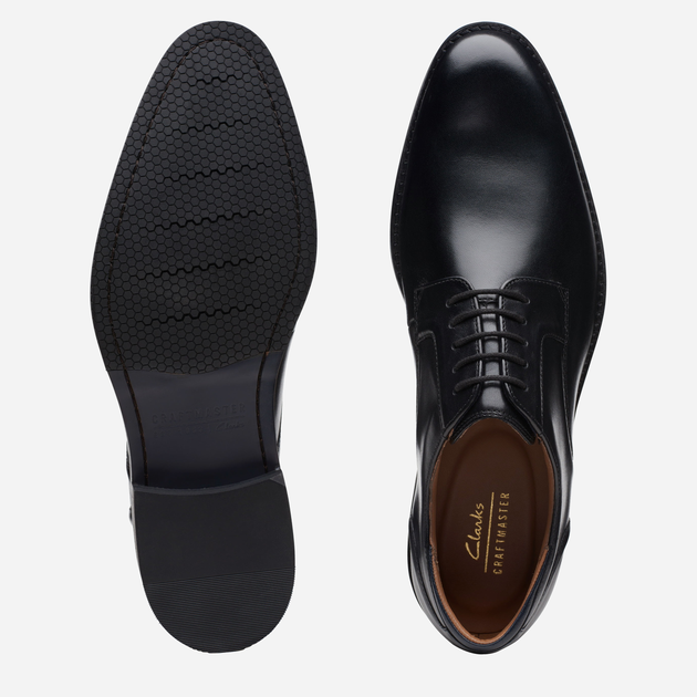 Buty derby męskie skórzane Clarks 26171449 41.5 (7.5UK) 25.8 cm Czarne (5059680996627) - obraz 5