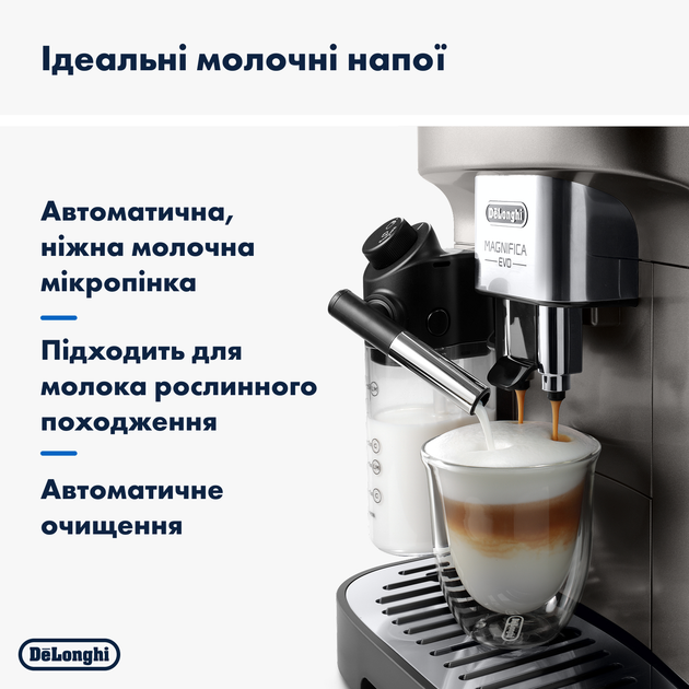 Кавомашина De'Longhi Magnifica Evo ECAM290.81.TB - зображення 13