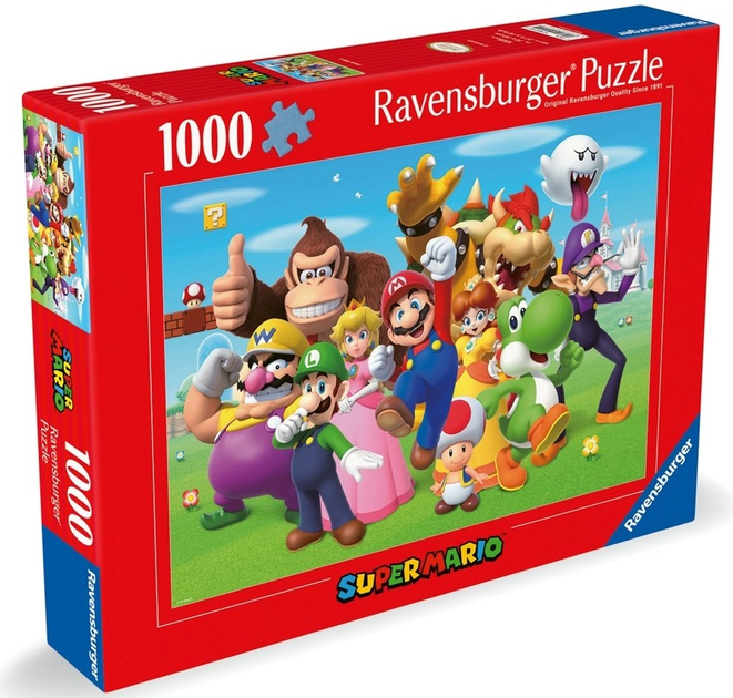 Puzzle Ravensburger Super Mario 70 x 50 cm 1000 elementów (12000455) (4005555004554) - obraz 1