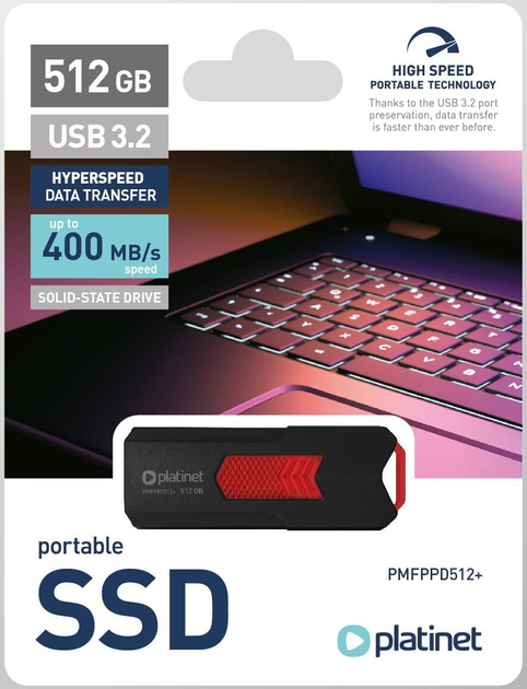 SSD диск Platinet 512GB USB 3.2 Black (PMFPPD512+) - зображення 3