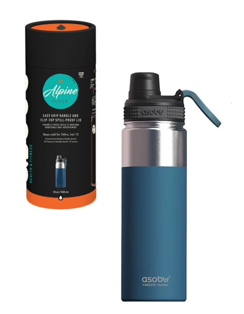 Butelka na wodę Asobu Alpine Flask TMF6 Blue 530 ml (842591039898) - obraz 6