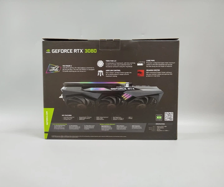 Видеокарта MSI RTX 3080 GAMING X TRIO (10GB/GDDR6X/320bit) RTX