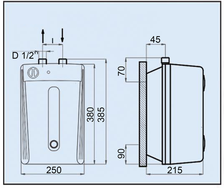 Бойлер LEOV LUN Small 5 (5L UN) - зображення 6