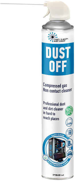 Набір безконтактний очищувач стиснене повітря HTA Dust Off 750 мл 3+1 (HTA20103) - зображення 2