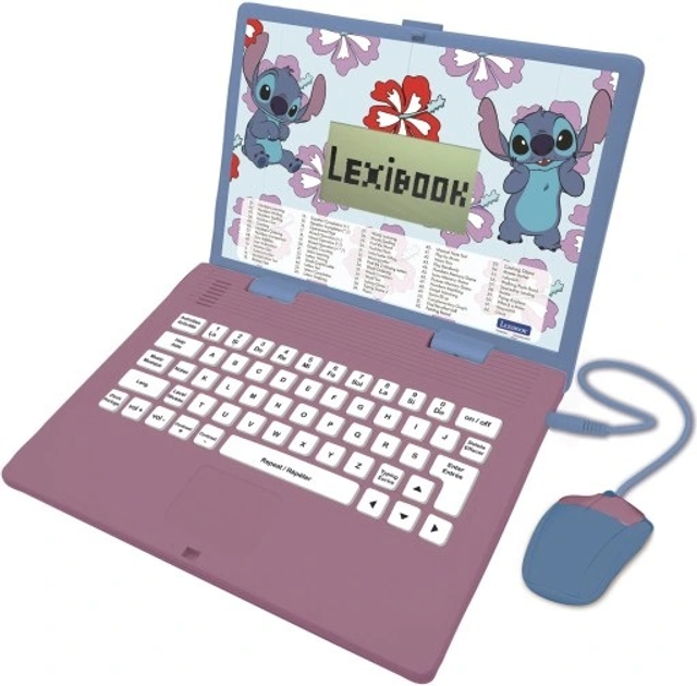 Laptop edukacyjny Lexibook Stitch wersja polsko-angielska JC598Di17 (3380743103389) - obraz 3