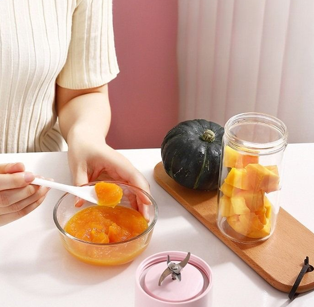Портативный блендер соковыжималка Usb Juicing Cup N8 спортивный шейкер с крышкой 400 мл - изображение 6