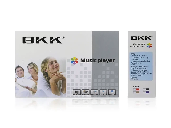 Радіоприймач BKK USB MP3 B851SS кишеньковий цифровий червоний з ліхтариком - зображення 7