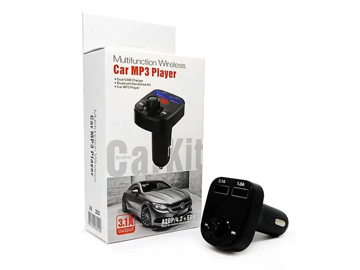 FM модулятор трансмиттер Bluetooth X8C 8785 с USB разъемом и поддержкой TF - изображение 3