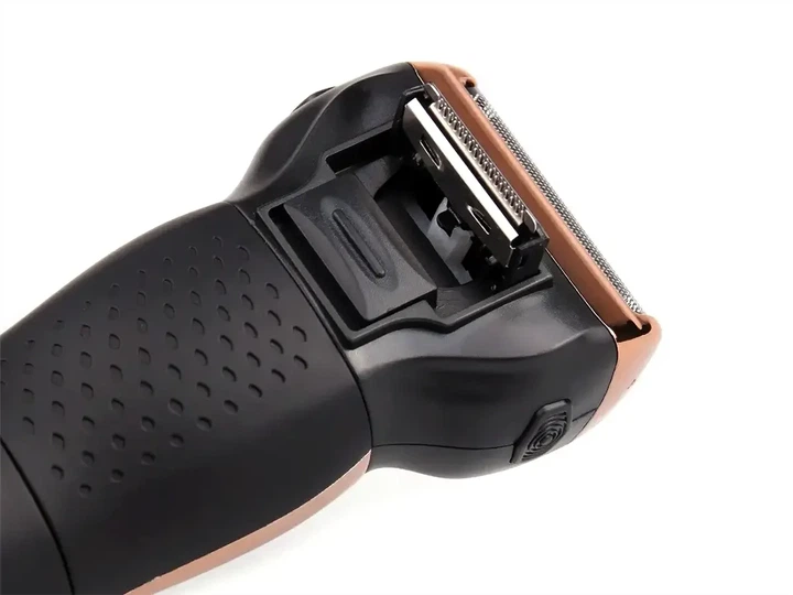 Электробритва Gemei GM-595 роторная 3 в 1 с триммером и насадками - изображение 5