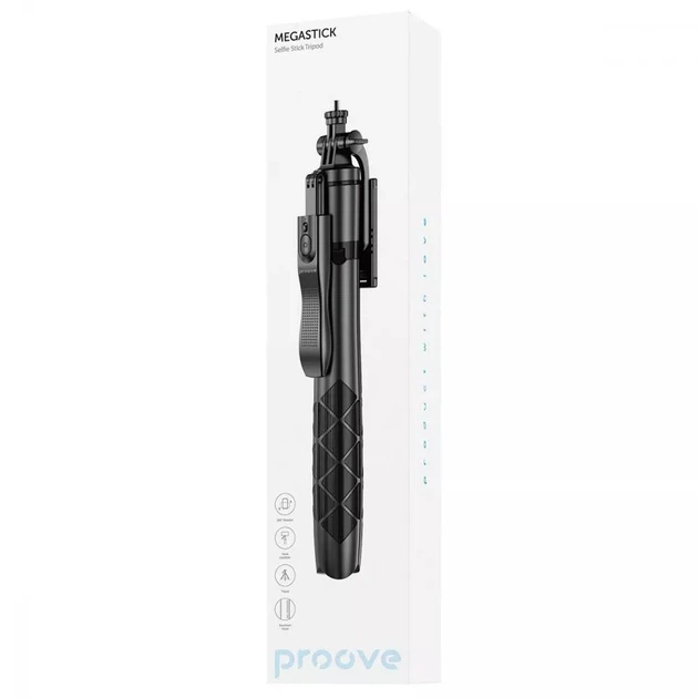 Трипод для профисиональной сьемки MegaStick Selfie 1530 mm Black - Фото 2 Трипод для профисиональной сьемки MegaStick Selfie 1530 mm Black - изображение 2