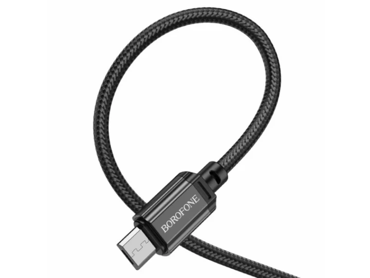 Кабель Borofone BX87 Sharp charging data cable for Micro Black - Фото 3 Кабель Borofone BX87 Sharp charging data cable for Micro Black - изображение 3
