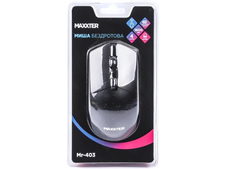 Миша Maxxter Mr-403 Black - зображення 3