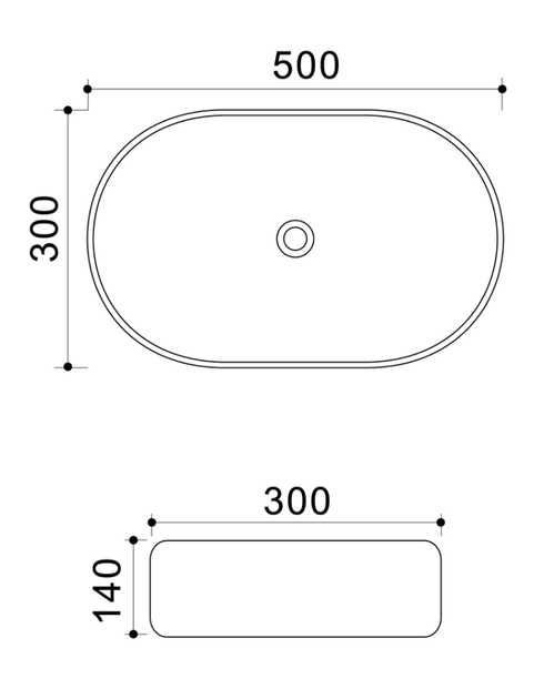 Раковина накладна MIXXUS PREMIUM ELLIPSE-0109 GRAY 500x300x140mm (MP6653) - изображение 8