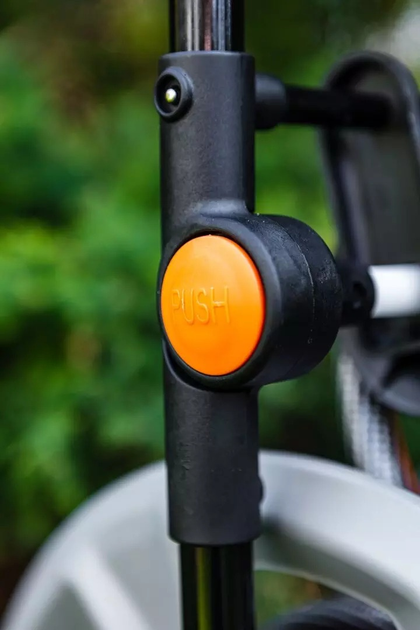 Візок для садового шланга NEO Tools металевий до 60 м 1/2" шланга з напрямною для шланга 15-792 (5907558451337) - зображення 8