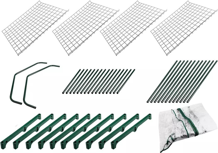 Szklarnia NEO Tools folia PVC konstrukcja metalowa 69x49x160 cm 15-901 Zielony (5907558485417)   - obraz 2