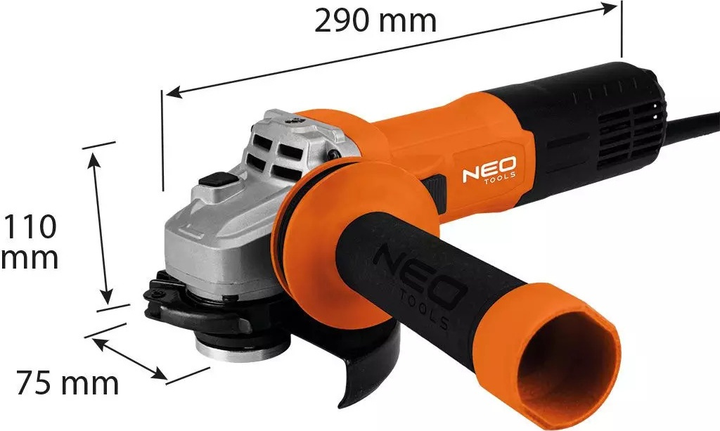 Szlifierka kątowa NEO Tools 1000 W 125 mm 04-716 (5907558465303)   - obraz 9