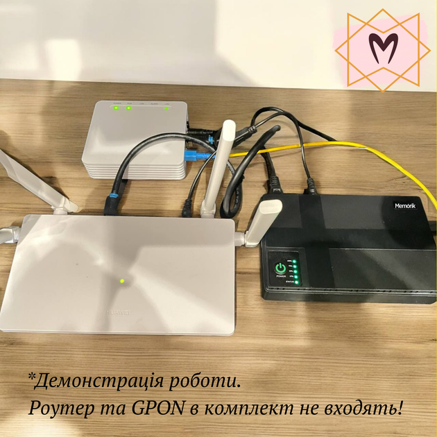 ДБЖ (джерело безперебійного живлення) павербанк для Wi-Fi роутера, камери спостереження, 10400 мАг, Memorik - изображение 4