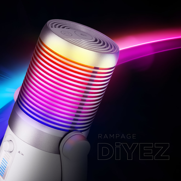 Mikrofon Rampage DİYEZ Beyaz RGB White (8680096139253) - obraz 8
