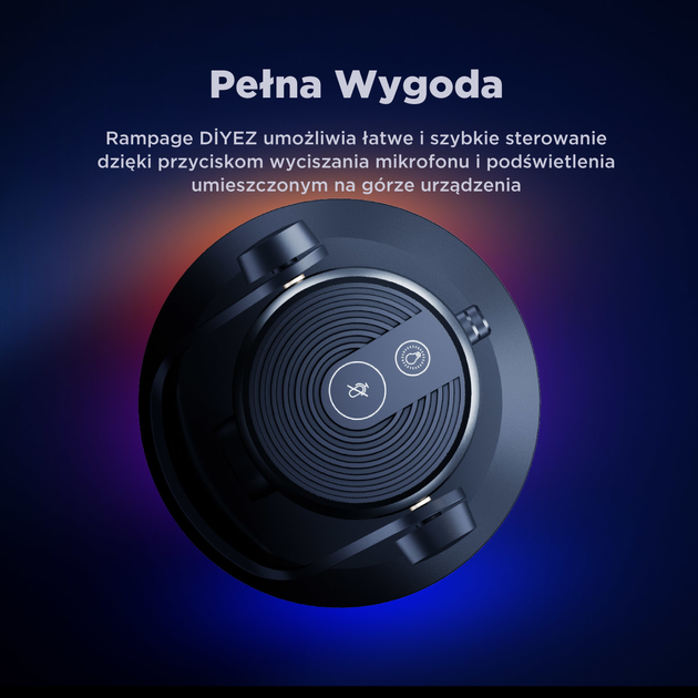 Mikrofon Rampage DİYEZ Beyaz RGB Black (8680096139260) - obraz 11