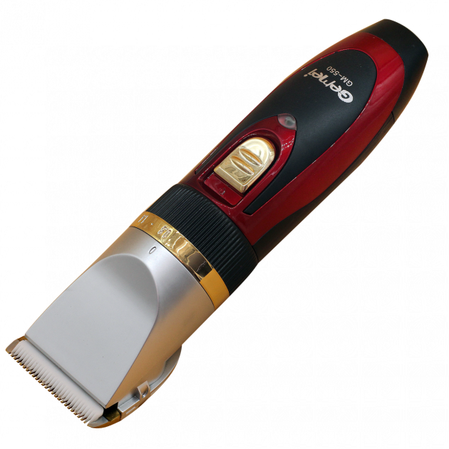 Машинка для стрижки Gemei GM 550 с двумя аккумуляторами, Красная (МХ-9942) - изображение 3