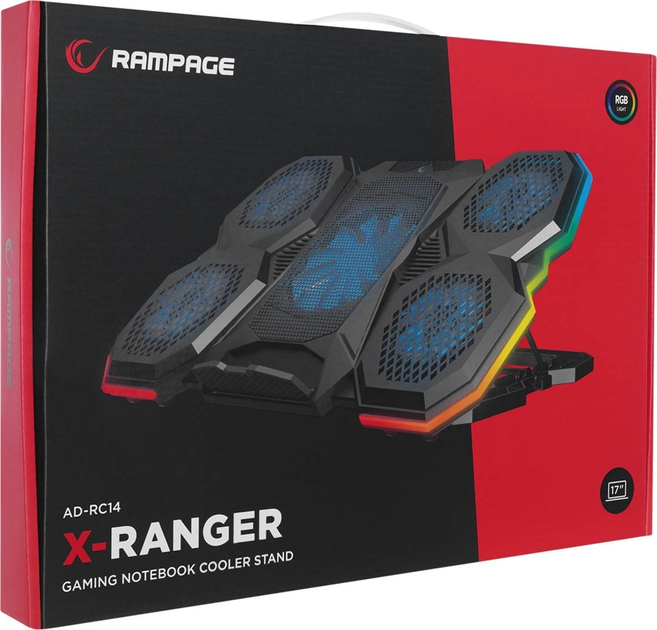 Podstawka pod laptopa Rampage AD-RC14 X-RANGER Black - obraz 8