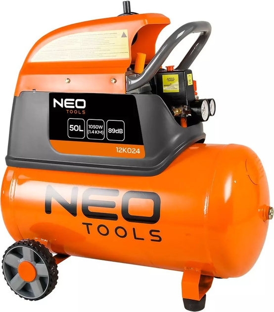 Масляний компресор NEO Tools 50 л 12K024 (5907558477320) - зображення 3