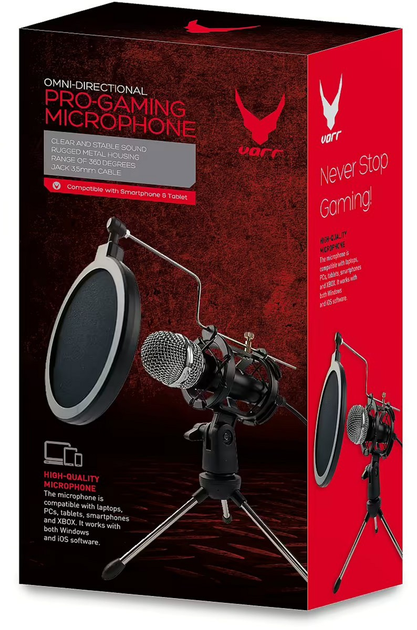 Mikrofon VARR Gaming Scenic Black (5907595455886) - obraz 6