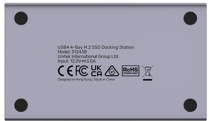 Stacja dokująca Unitek USB4 4-Bay M.2 SSD Docking Station (S1243BGY01-EU) - obraz 8