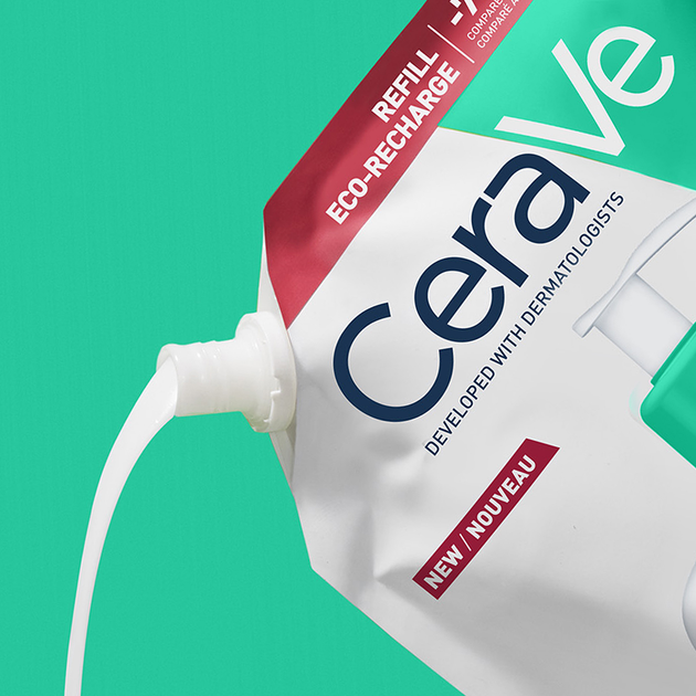 Wkład wymienny Żel do mycia twarzy i ciała CeraVe Foaming Cleanser oczyszczający do skóry normalnej i tłustej 473 ml (3337875905596) - obraz 4