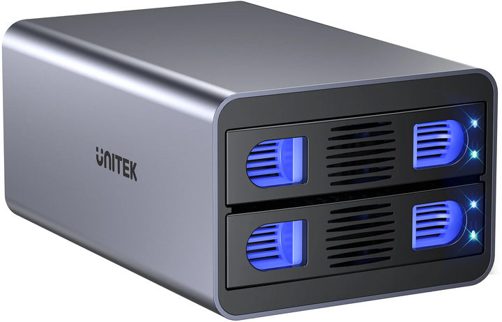 Зовнішня кишеня Unitek S1308A01-EU для SSD/HDD 2 x SATA 2.5''/3.5'' - зображення 4