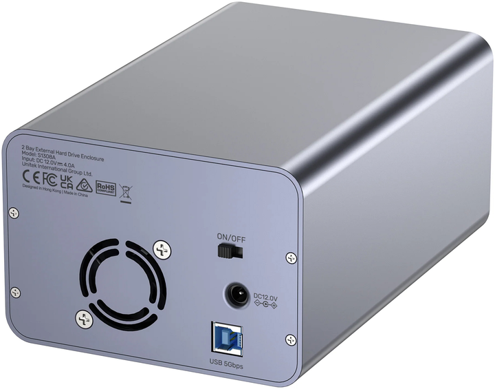 Зовнішня кишеня Unitek S1308A01-EU для SSD/HDD 2 x SATA 2.5''/3.5'' - зображення 5