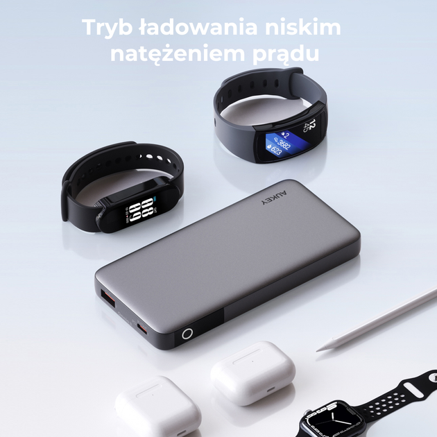 Powerbank AUKEY 10000 mAh, USB-C PD 30W, USB-A 22.5W Grey (PB-Y41) - obraz 5